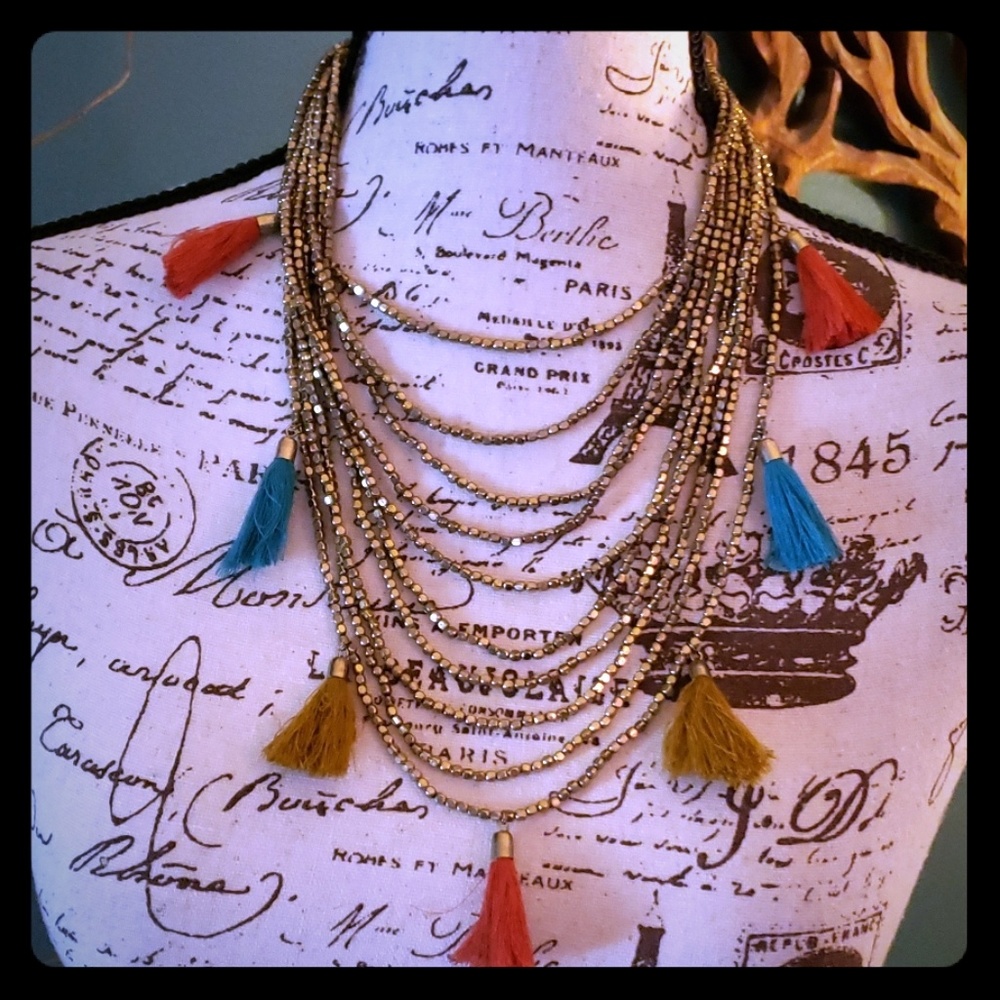 Cost Plus World Market Statement Necklace